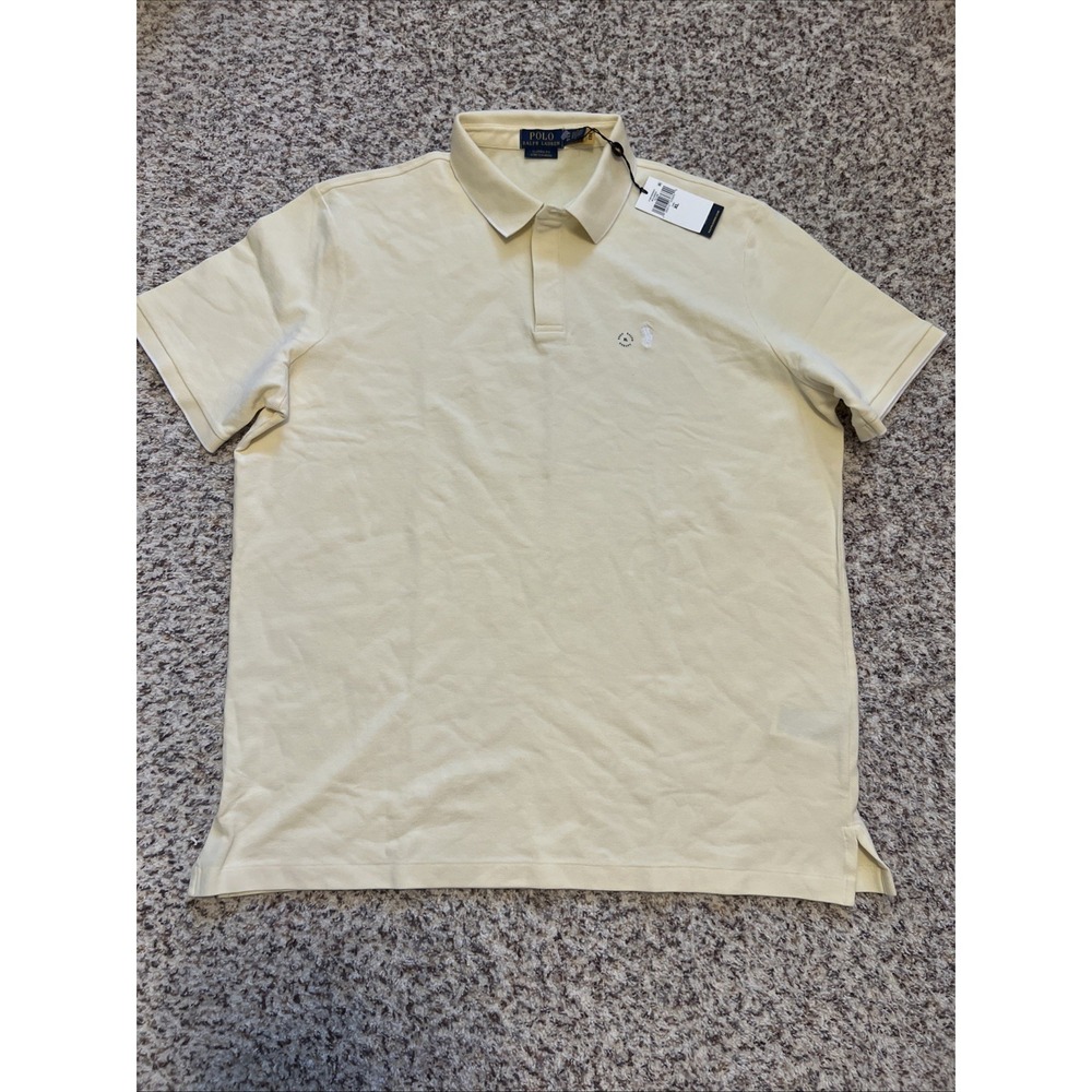 POLO GOLF‎ Ralph Lauren XL Light Yellow NEW Classic Fit Cotton Blend